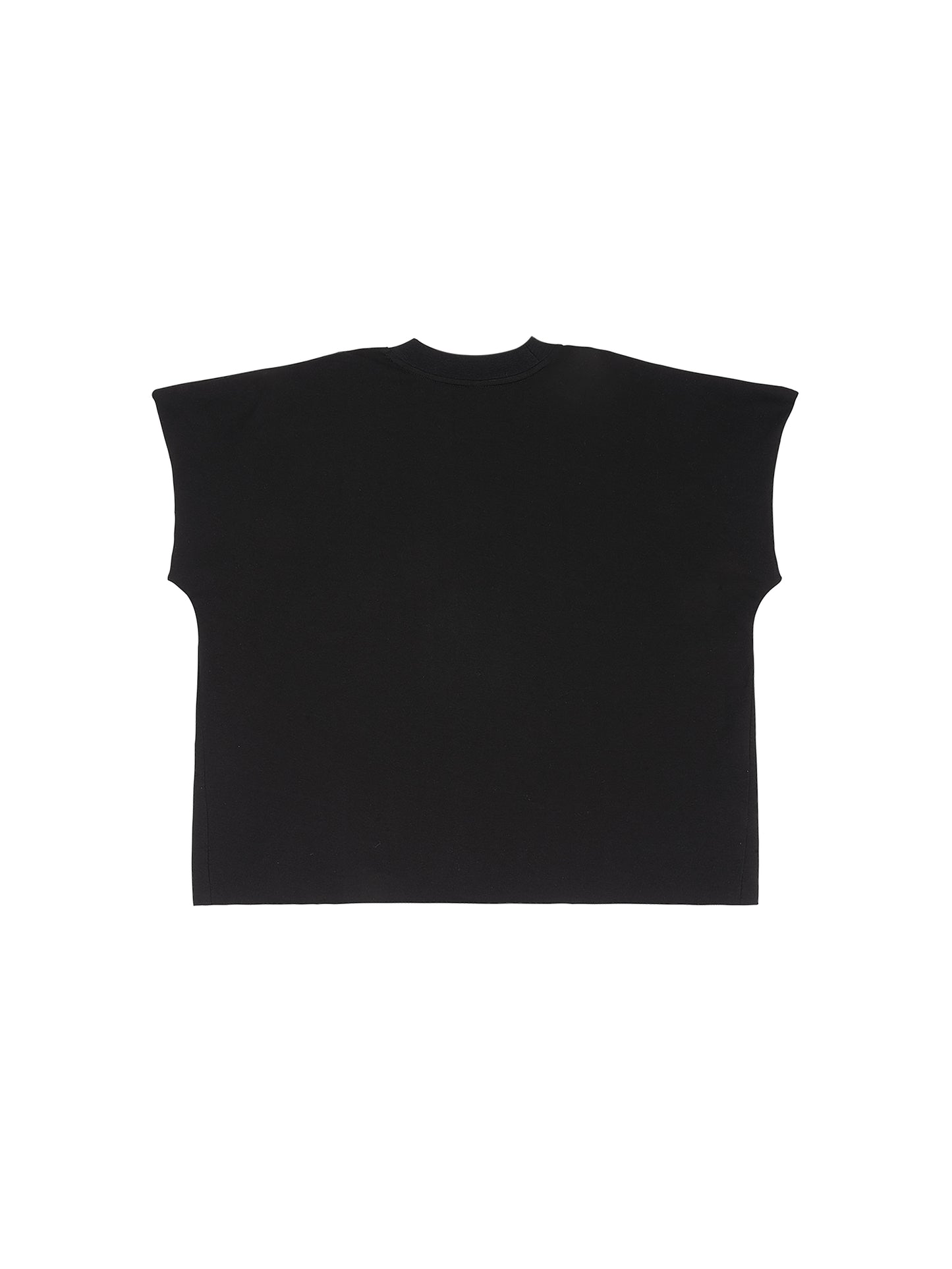 Raw Hem Sleeveless T-Shirt