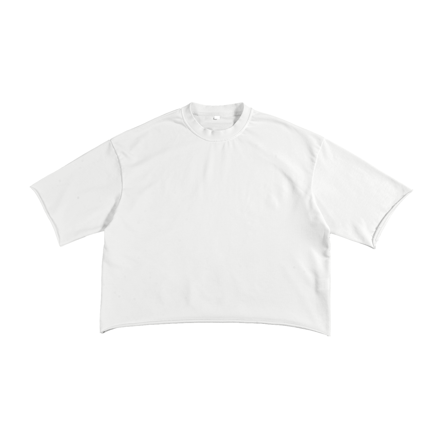 French Terry Raw Hem T-Shirt