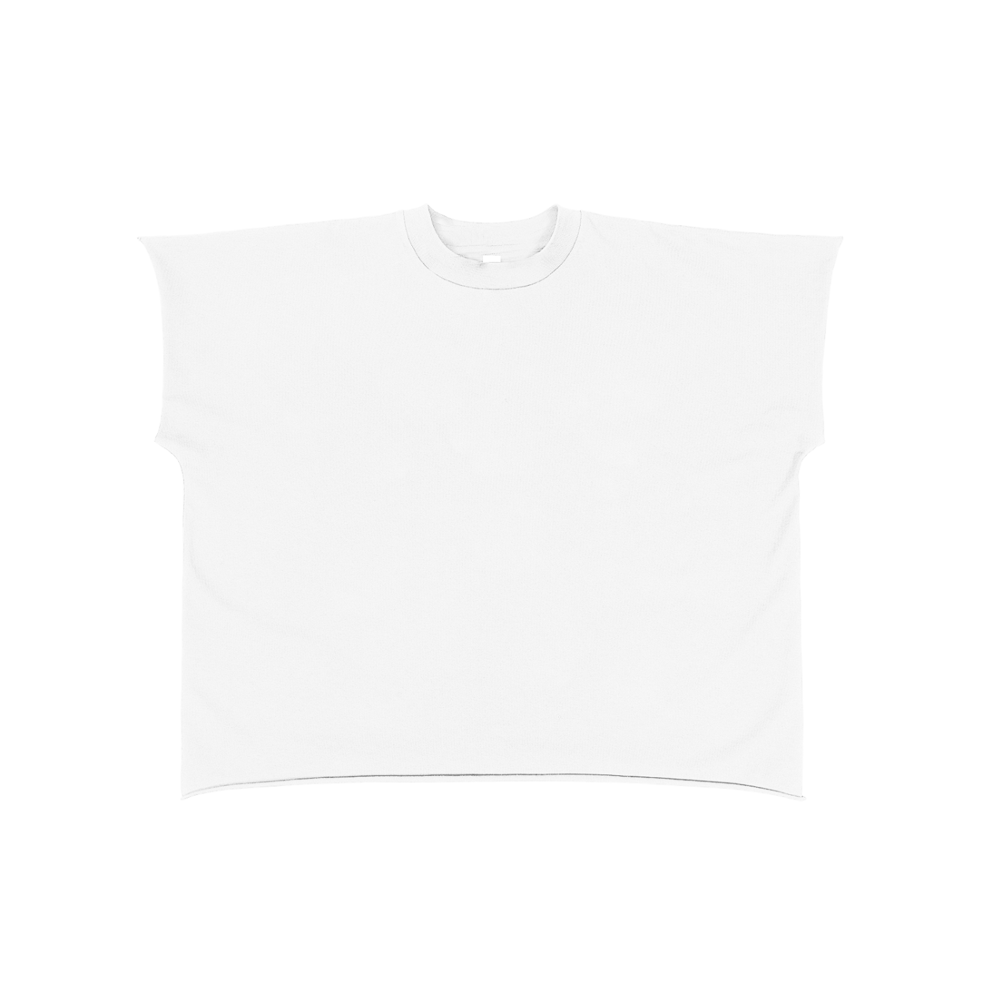 Raw Hem Sleeveless T-Shirt