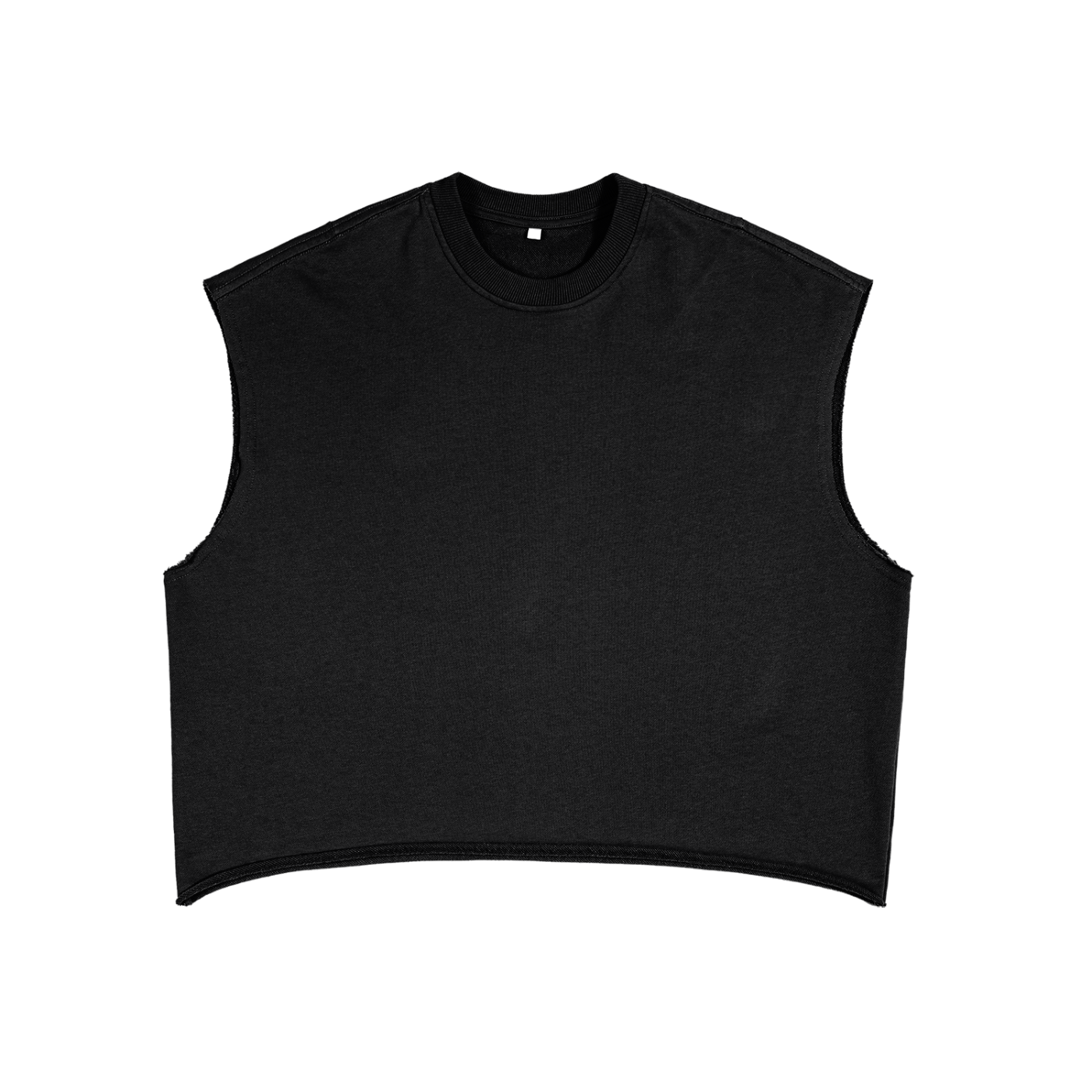 French Terry Boxy Sleeveless Shirt