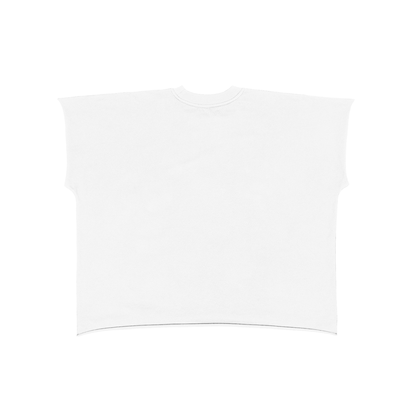 Raw Hem Sleeveless T-Shirt