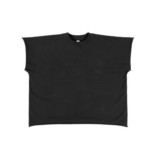 Raw Hem Sleeveless T-Shirt