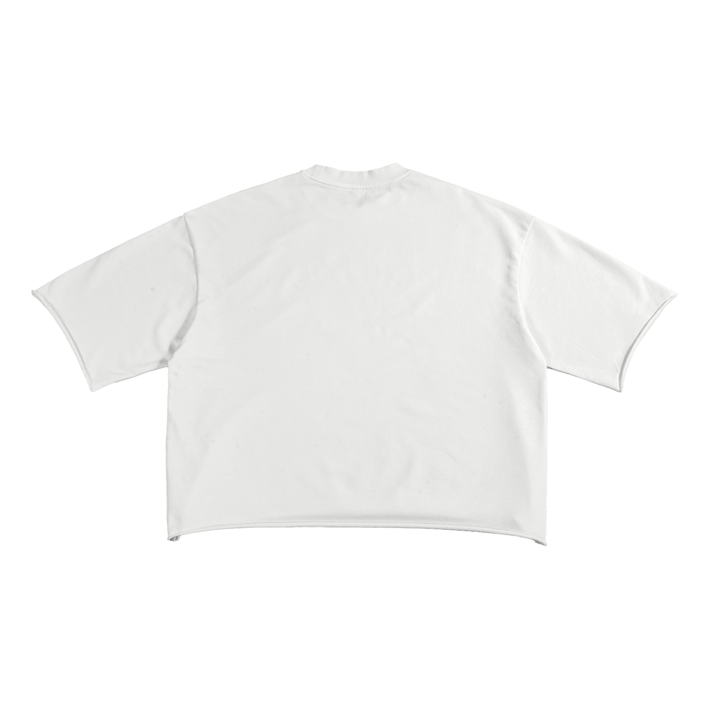French Terry Raw Hem T-Shirt