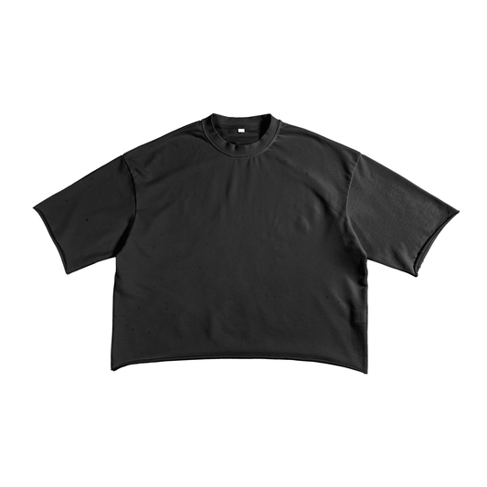 French Terry Raw Hem T-Shirt