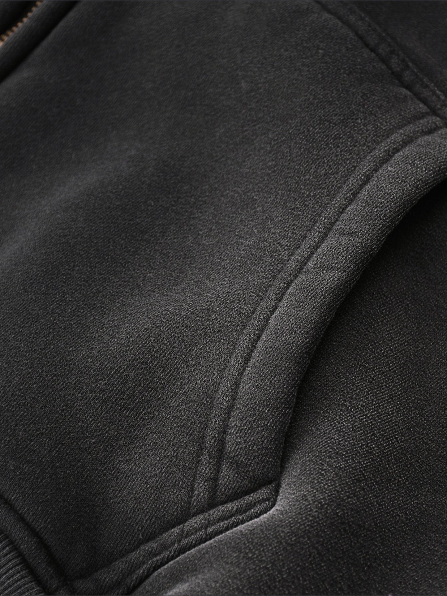 Sunfade Double Zipped Boxy Hoodie