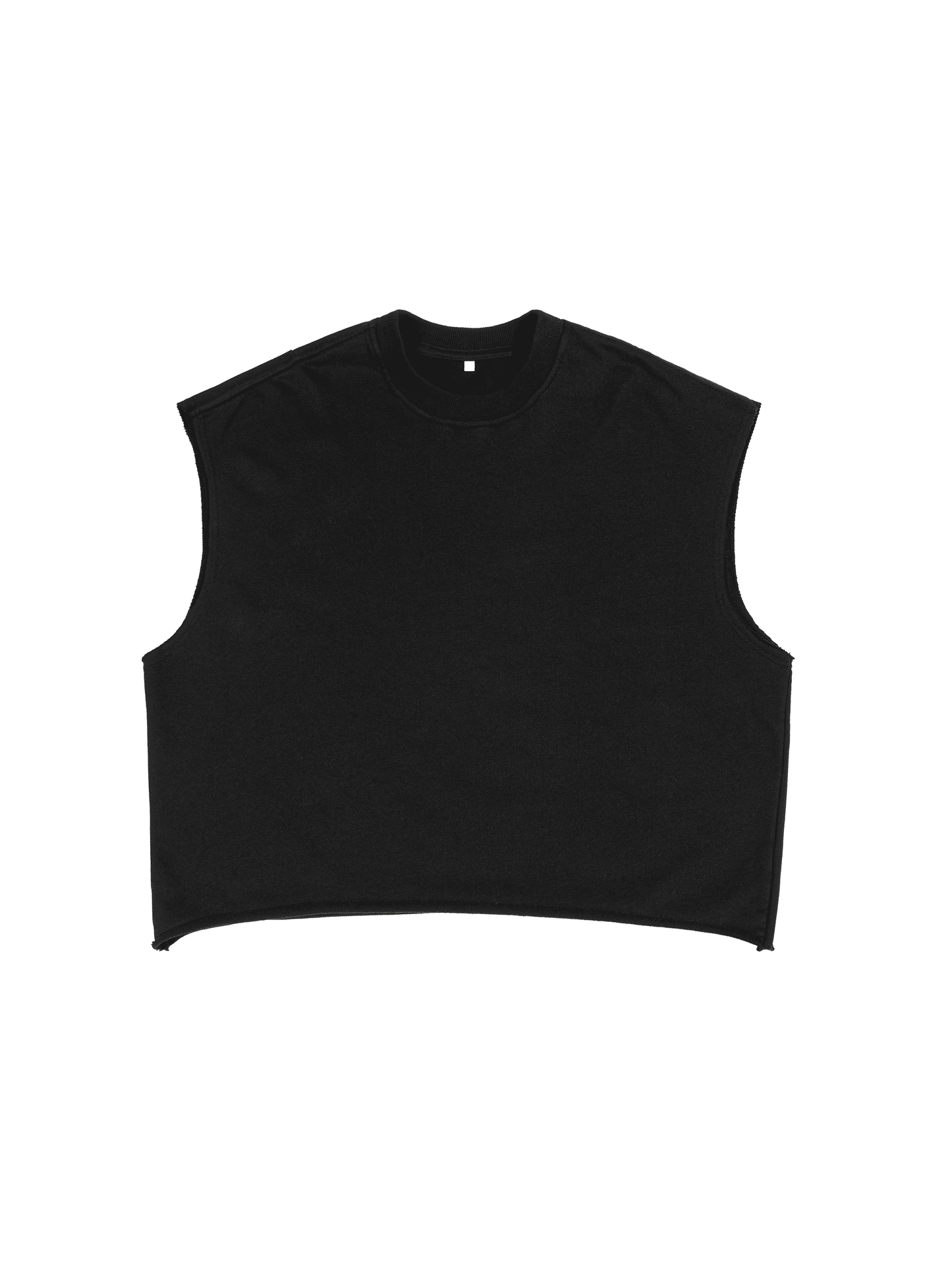 French Terry Boxy Sleeveless Shirt