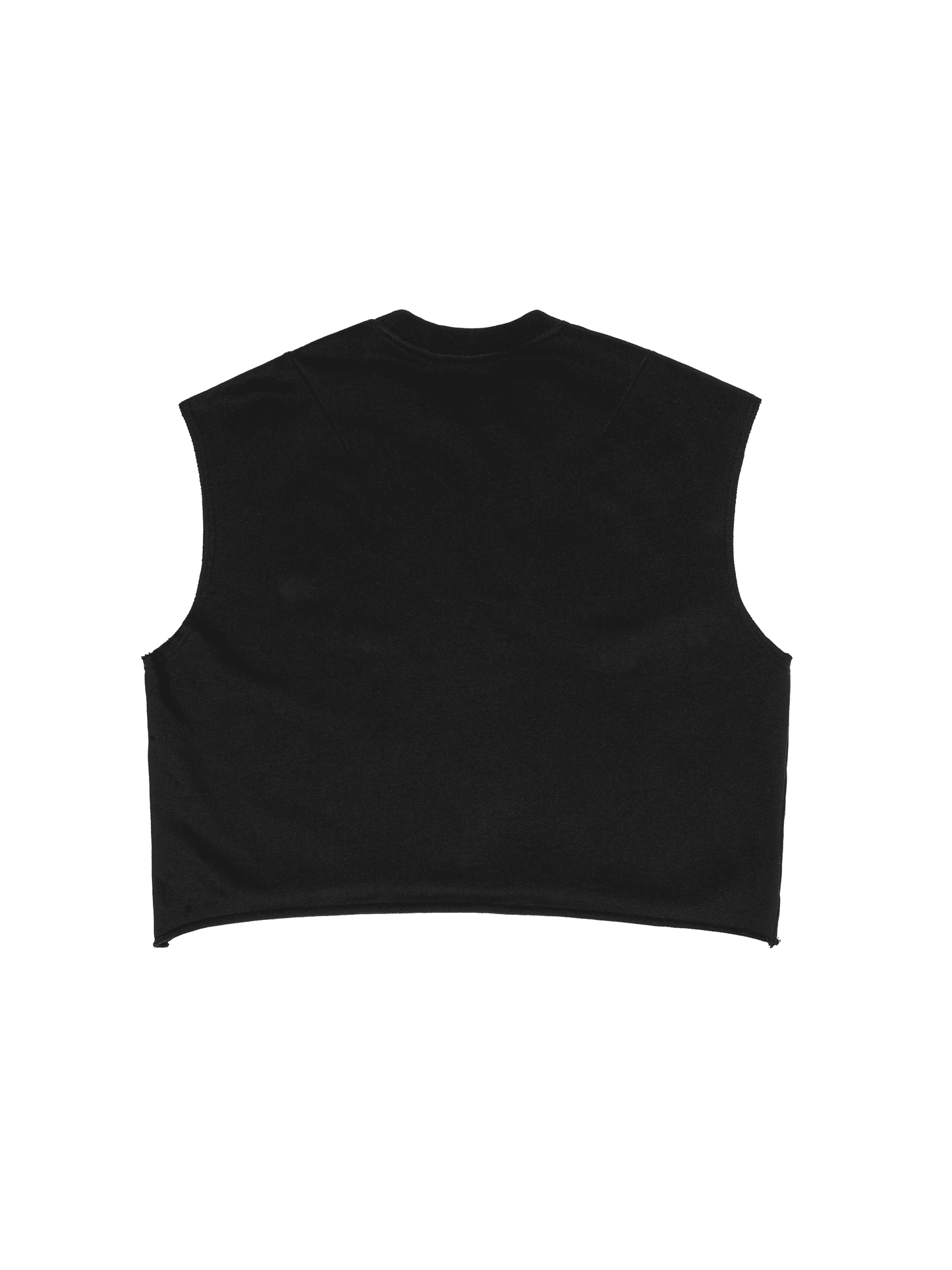 French Terry Boxy Sleeveless Shirt