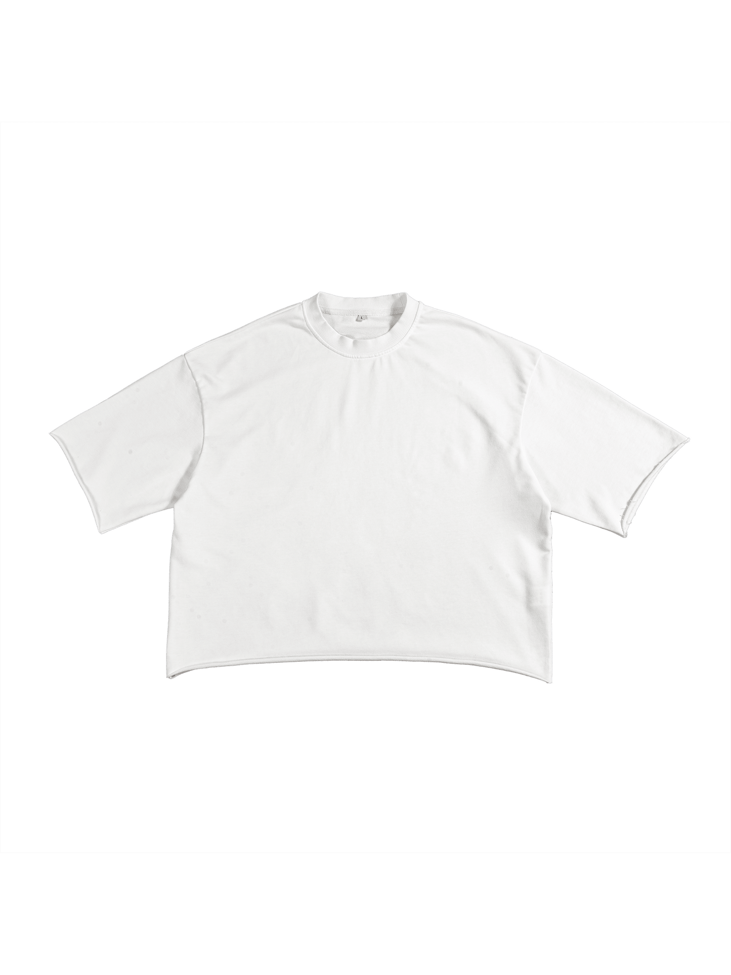 French Terry Raw Hem T-Shirt